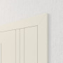 Detailansicht der Tür von Innentür-Set Linea 01 LA-04 reverse Weißlack mit Zarge und Drücker