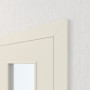 Detailansicht der Tür von Innentür-Set Linea 02 LA-04 reverse Weißlack mit Zarge und Drücker