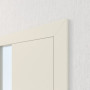 Detailansicht der Tür von Innentür-Set Linea 03 LA-03 reverse Weißlack mit Zarge und Drücker