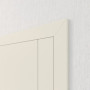 Detailansicht der Tür von Innentür-Set Linea 08 reverse Weißlack mit Zarge und Drücker