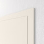 Detailansicht der geschlossenen Tür von CLASSEN Innentür-Set Weiß RAL 9010 CPL 4.1 stumpfeinschlagend mit Zarge und Drücker
