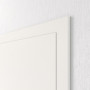 Detailansicht der geschlossenen Tür von CLASSEN Innentür-Set Weiß RAL 9016 CPL 4.1 stumpfeinschlagend mit Zarge und Drücker