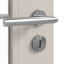 Detailansicht der Oberfläche von Innentür-Set TM-16 Fichte astig weiß Massivholz mit Zarge und Drücker