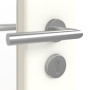 Detailansicht der Oberfläche von GARANT Objektinnentür U11026SD Kristallweiß GHK08 mit Lichtausschnitt LA-4 schlossseitig