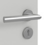 Detailansicht der Oberfläche von GARANT Objektinnentür D92-60 Dove Grey Resopal mit Lichtausschnitt LA-8