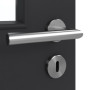 Detailansicht der Oberfläche von GARANT Schallschutztür Matt RAL 9005 G-TEC mit Lichtausschnitt LA-11