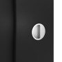 Detailansicht der Oberfläche von CLASSEN Schiebetür Frame 5.5 Uni Schwarz Dekorfolie