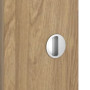 Detailansicht der Oberfläche von CLASSEN Schiebetür 4.10 Hickory Eiche CPL mit Lichtausschnitt