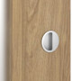 Detailansicht der Oberfläche von CLASSEN Schiebetür 4.12 Hickory Eiche CPL mit Lichtausschnitt