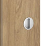 Detailansicht der Oberfläche von CLASSEN Schiebetür 4.3 Hickory Eiche CPL mit Lichtausschnitt