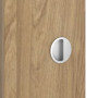 Detailansicht der Oberfläche von CLASSEN Schiebetür 4.7 Hickory Eiche CPL mit Lichtausschnitt