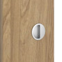 Detailansicht der Oberfläche von CLASSEN Schiebetür 4.9 Hickory Eiche CPL mit Lichtausschnitt