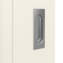 Detailansicht der Oberfläche von GARANT Schiebetür Milano Weißlack mit Lichtausschnitt ML2/1 Sprosse SP0