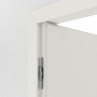 Detailansicht der Bänder von Innentür-Set Cofi 04 reverse Weißlack RAL 9016 mit Zarge und Drücker - Deine Tür