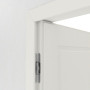 Detailansicht der Bänder von Innentür-Set Cofi 10 reverse Weißlack RAL 9016 mit Zarge und Drücker - Deine Tür