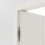 Detailansicht der Bänder von Innentür-Set Cofi 13 reverse Weißlack RAL 9016 mit Zarge und Drücker - Deine Tür