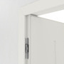 Detailansicht der Bänder von Innentür-Set Cofi 15 reverse Weißlack RAL 9016 mit Zarge und Drücker - Deine Tür