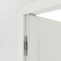 Detailansicht der Bänder von Innentür-Set Cofi 16 reverse Weißlack RAL 9016 mit Zarge und Drücker - Deine Tür