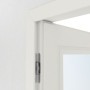 Detailansicht der Bänder von Innentür-Set Cofi 21 LA-01 reverse Weißlack RAL 9016 mit Zarge und Drücker - Deine Tür