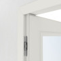 Detailansicht der Bänder von Innentür-Set Cofi 30 LA-01 reverse Weißlack RAL 9016 mit Zarge und Drücker - Deine Tür