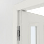 Detailansicht der Bänder von Innentür-Set Cofi 32 LA-02 reverse Weißlack RAL 9016 mit Zarge und Drücker - Deine Tür