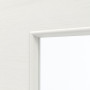 Detailansicht des Lichtausschnitts von GARANT Zimmertür Corona 734 Quer Authentic Bianco CePaL mit Lichtausschnitt LA-4 schlossseitig