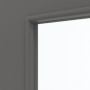 Detailansicht des Lichtausschnitts von HÖRMANN Innentür Groove 16 Staubgrau RAL 7037 Lack DesignLine mit Lichtausschnitt LA 27