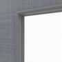 Detailansicht des Lichtausschnitts von LEBO Innentür Cotton Like Hygge Grau ähnl. RAL 7037 Versio mit Lichtausschnitt LA 24 bandseitig