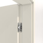 Detailansicht der Bänder von CLASSEN Innentür-Set Weiß RAL 9010 CPL 4.1 stumpfeinschlagend mit Zarge und Drücker