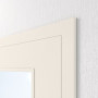 Detailansicht der geschlossenen Tür von CLASSEN Innentür-Set Weiß RAL 9010 CPL 4.3 stumpfeinschlagend mit Zarge und Drücker