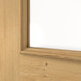 Detailansicht des Lichtausschnitts von Innentür TE-30 Eiche astig Massivholz