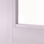 Detailansicht des Lichtausschnitts von Innentür TM-12 Fichte astarm weiß pigmentiert Massivholz