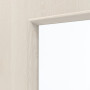 Detailansicht des Lichtausschnitts von GARANT Objektinnentür Authentic Perl GCK08 mit Lichtausschnitt LA-5 bandseitig