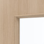 Detailansicht des Lichtausschnitts von GARANT Schiebetür Corona 834 Authentic Achat CePaL mit Lichtausschnitt LA-4 schlossseitig