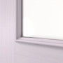 Detailansicht des Lichtausschnitts von Schiebetür TE-38 Fichte astarm weiß Massivholz