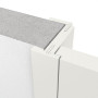 Detailansicht des Querschnitts von Innentür-Set Cofi 41 LA-02 reverse Weißlack RAL 9016 mit Zarge und Drücker - Deine Tür