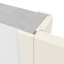 Detailansicht der Zarge von CLASSEN Innentür-Set Weiß RAL 9010 CPL 4.1 stumpfeinschlagend mit Zarge und Drücker