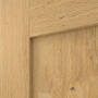 Detailansicht der Fräsung von Innentür-Set TM-16 Eiche astig Massivholz mit Zarge und Drücker
