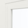 Detailansicht des Lichtausschnitts von Innentür-Set Cofi 10 LA-01 reverse Weißlack RAL 9016 mit Zarge und Drücker - Deine Tür