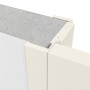 Detailansicht der Zarge von CLASSEN Innentür-Set Weiß RAL 9010 CPL 4.3 stumpfeinschlagend mit Zarge und Drücker
