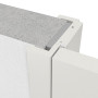 Detailansicht des Querschnitts von HÖRMANN Innentür-Set Aktion Verkehrsweiß RAL 9016 Duradecor stumpfeinschlagend mit Zarge und Drücker