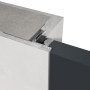 Deatilansicht des Querschnitts von HÖRMANN Innentür-Set Zeroline RAL 7016 Anthrazitgrau Lack reverse mit Zarge und Drücker