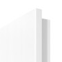 Abbildung Designkante von Esche weiß RAL 9016 CPL Wohnungseingangstür - Interio