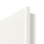 Detailansicht der runden Kante von Carolina 5 LA 3 Sprosse 2/3 ClassicLine Weißlack Innentür - Hörmann