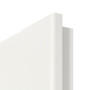 Detailansicht der runden Kante von Coso 35 Weißlack RAL 9016 Premium Innentür