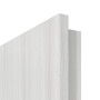 Detailansicht der runden Kante von GARANT Zimmertür Authentic Grigio CPL mit Lichtausschnitt LA-4 schlossseitig Sprosse SP10
