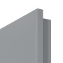 Detailansicht der runden Kante von Velvet Typ 7504 Klassik-Grau (ähnl. RAL 7037) WestaLack-Soft Trend Innentür - Westag