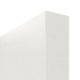 Detailansicht der stumpfen Kante von GARANT Schiebetür Quer Authentic Bianco CePaL