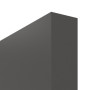 Detailansicht der stumpfen Kante von GARANT Schiebetür 10622-60 Ebony CePaL mit Lichtausschnitt LA-3 Sprosse SP1