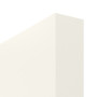 Detailansicht der stumpfen Kante von GARANT Schiebetür 0105-60 Pearl White CePaL mit Lichtausschnitt LA-6 Sprosse SP0